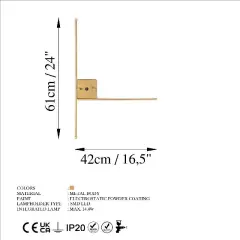 Aydinlatmadunyam Aplik Gold Sarf-13616