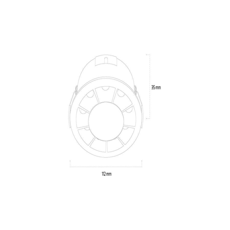Goya Gy 5102 Beyaz Kasa 12W 4000K Se Led Downlıght