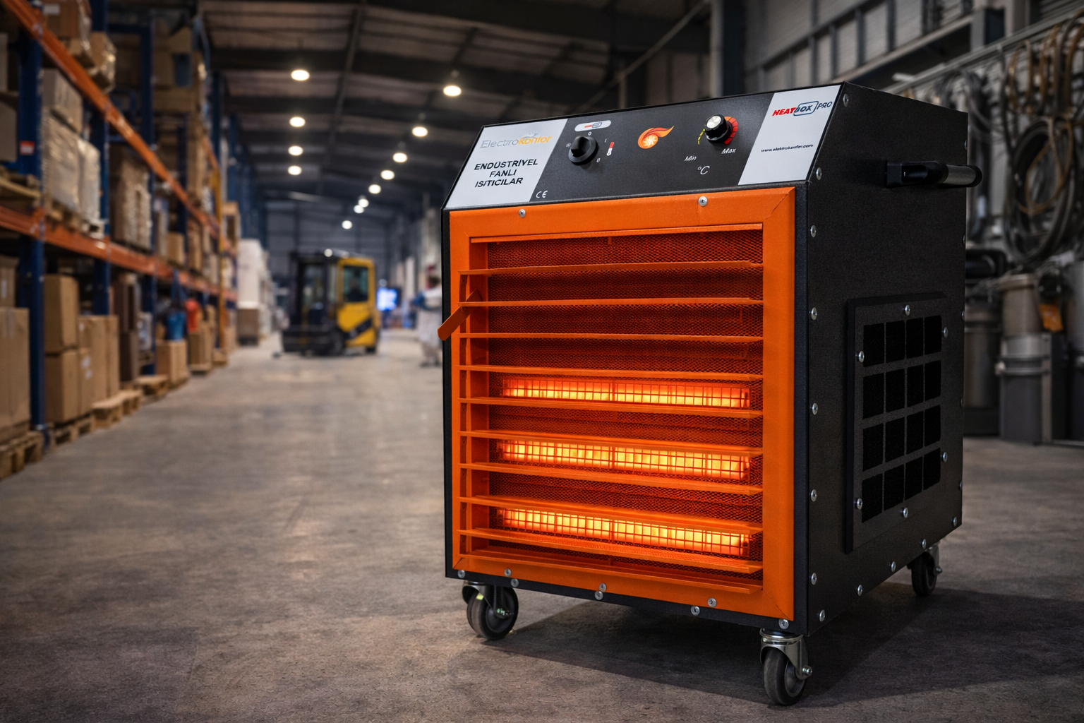 Heatbox PRO 30000W Trifaze Elektrikli Fanli Isitici