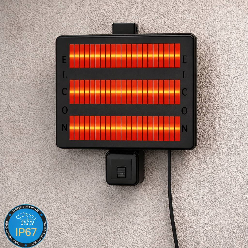 Hava Kosullarina Dayanikli Açik Hava Uzaktan Kumandali Elektrikli Infrared Isitici RCTH-6000