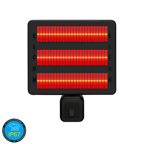 Hava Kosullarina Dayanikli Açik Hava Uzaktan Kumandali Elektrikli Infrared Isitici RCTH-6000