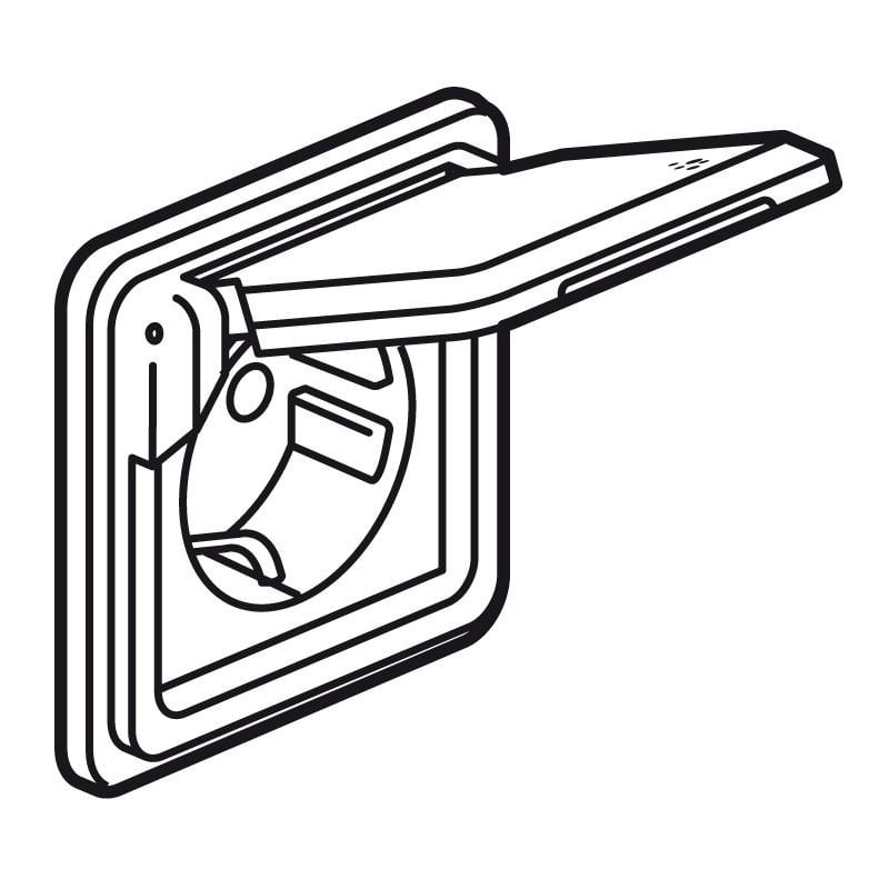 Legrand  Soliroc IK10 - IP55 Kapaklı priz 16A - 250V - 2P+T LEG-077835