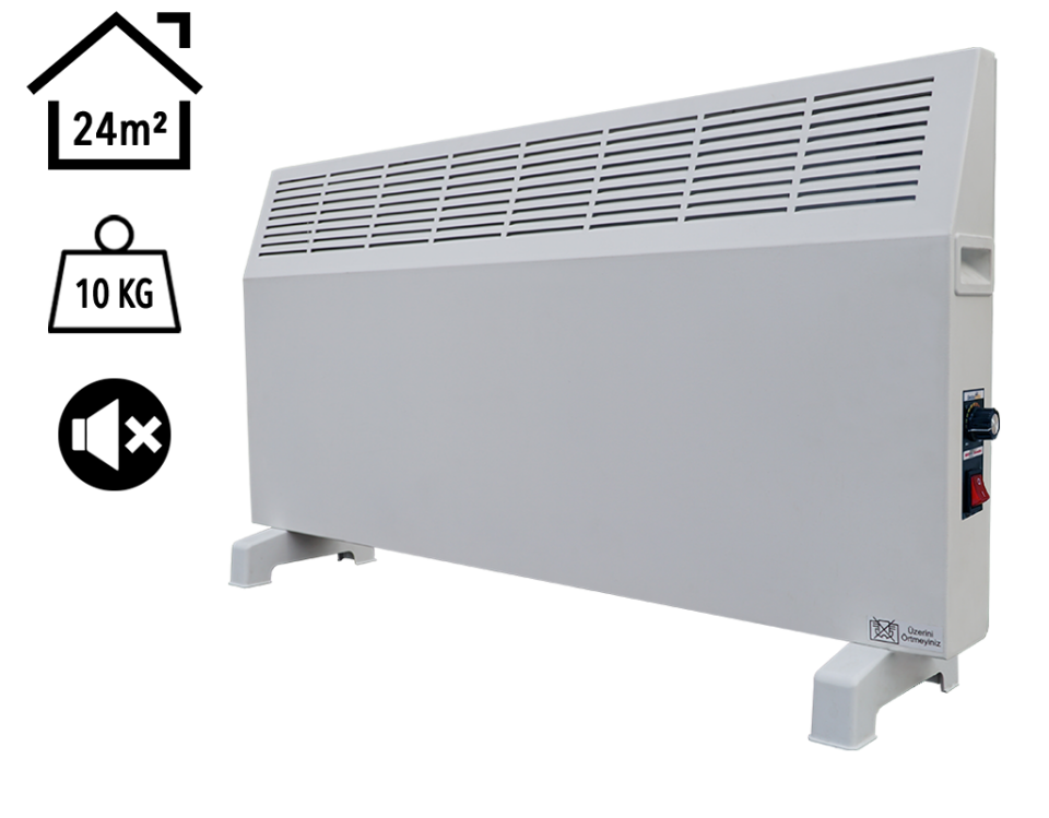 Heatbox Konvektör 2000W Manuel Elektrikli Isitici