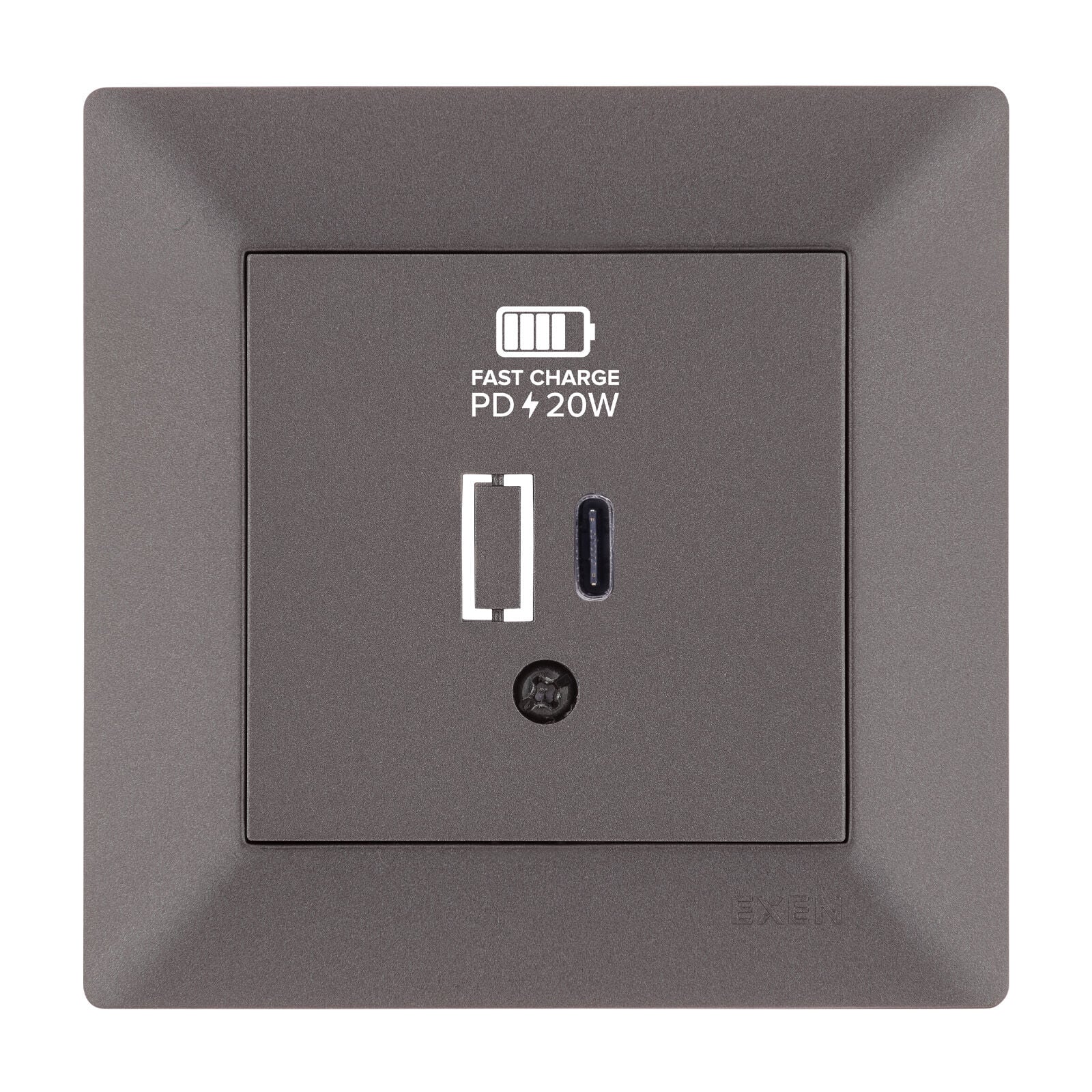 Exen Odak Mocha Usb Sarj Prizi Type-C  Komple Takim