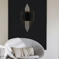 Aydinlatmadunyam Aplik BlackSilver Mizrak-618