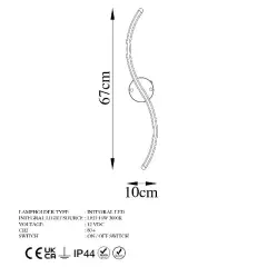 Aydinlatmadunyam Aplik Gold Yilan-13280