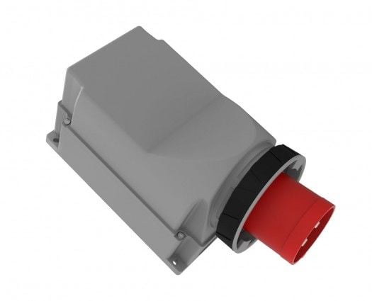 Bemis  4/125A. 90° Eğik Duvar Fişi IP67 BC1-6504-7236