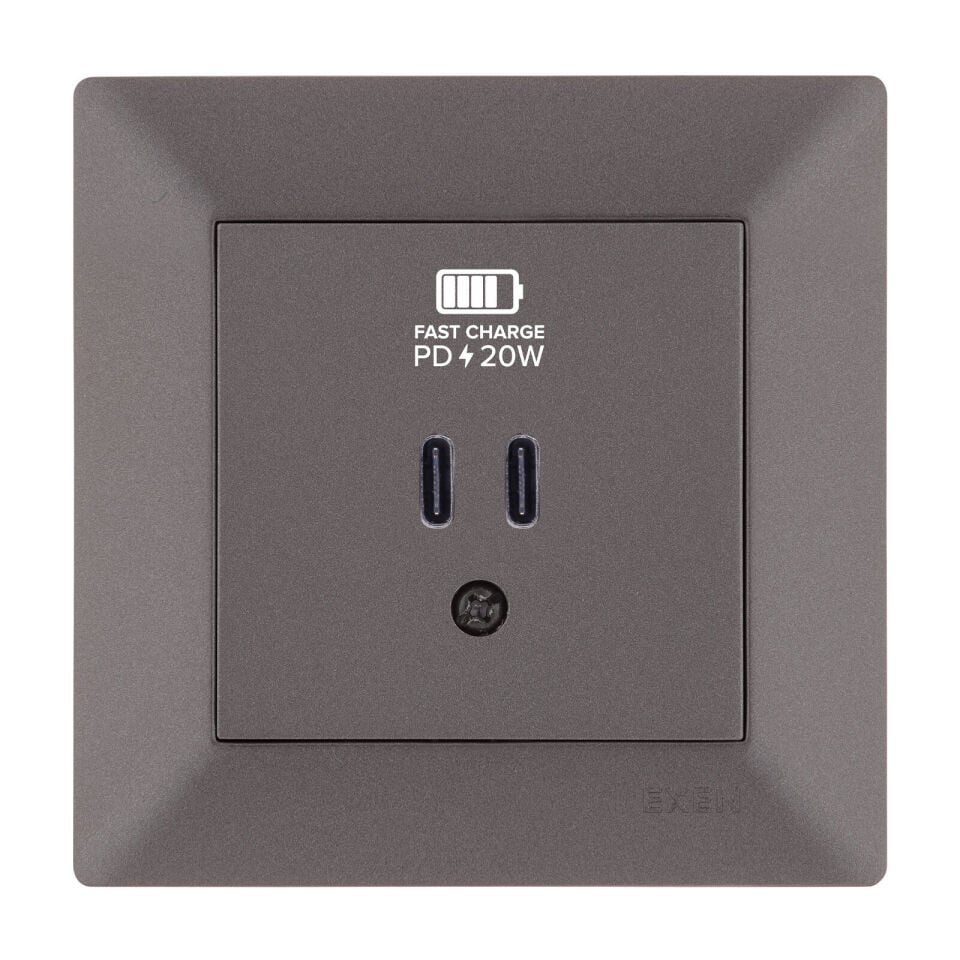 Exen Odak Mocha 2X Usb Sarj Prizi Type-C Komple Takim