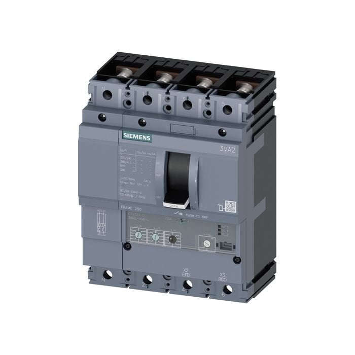 Siemens Sentron Serisi Kompakt Tip Güç Şalteri;3Va22,85Ka,250 A,Etu320, Li Korumali,4 Kutuplu 3VA2225-6HL42-0AA0
