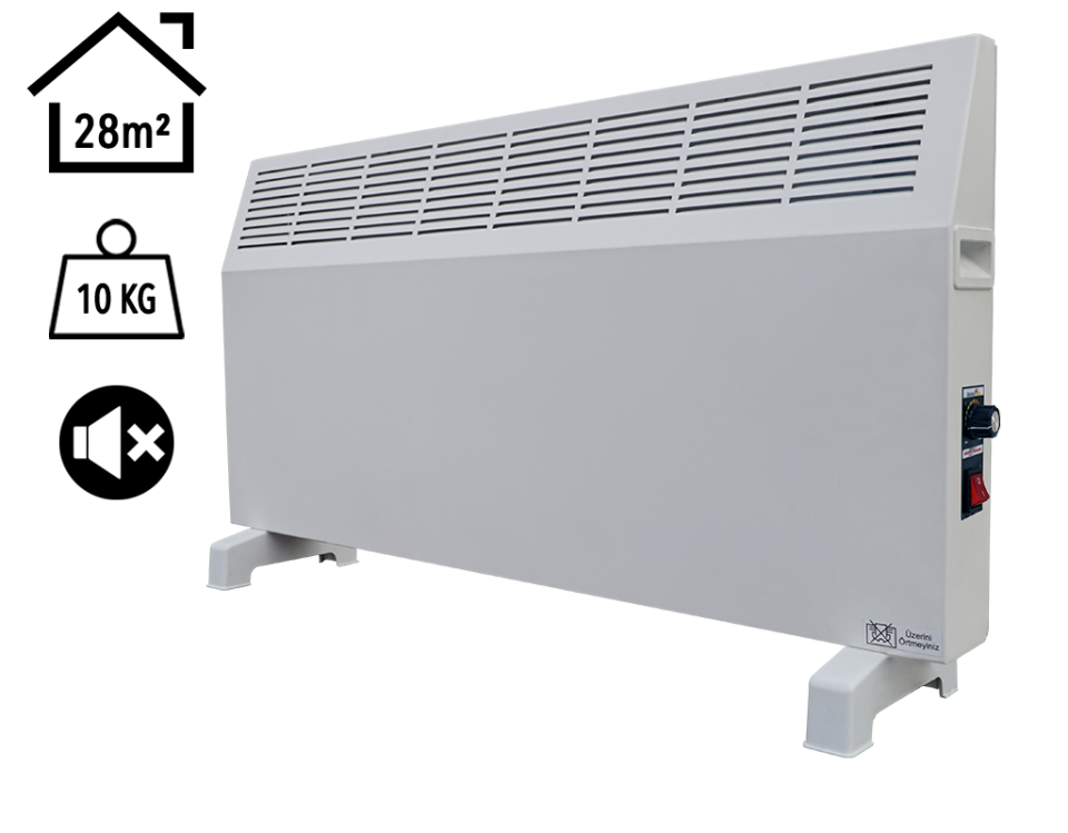 Heatbox Konvektör 2500W Manuel Elektrikli Isitici