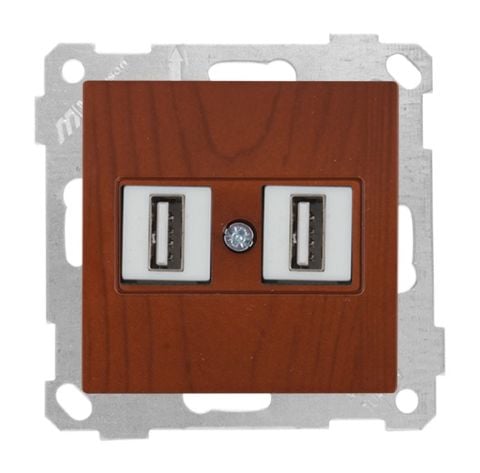 Mutlusan Mek+Tuş Data Prizi 2*Usb Kiraz - 2100 456 0156