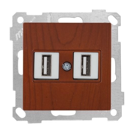 Mutlusan Mek+Tuş Data Prizi 2*Usb Kiraz - 2100 456 0156