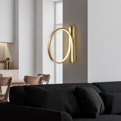 Aydinlatmadunyam Aplik Gold Halka-13305