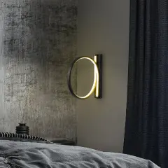 Aydinlatmadunyam Aplik Black Halka-13306