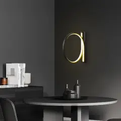 Aydinlatmadunyam Aplik Black Halka-13306