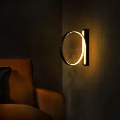 Aydinlatmadunyam Aplik Black Halka-13306