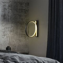 Aydinlatmadunyam Aplik Black Halka-13306