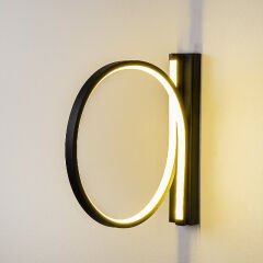 Aydinlatmadunyam Aplik Black Halka-13306