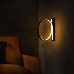 Aydinlatmadunyam Aplik Black Halka-13306