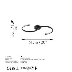 Aydinlatmadunyam Plafonyer Black Es-13583