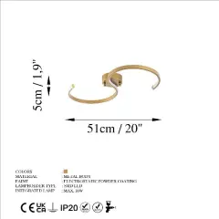 Aydinlatmadunyam Plafonyer Gold Es-13584