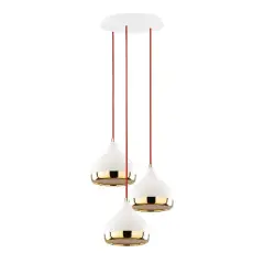 Aydinlatmadunyam Sarkit WhiteRedGold Yildo-M-6872