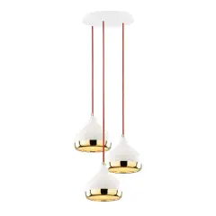 Aydinlatmadunyam Sarkit WhiteRedGold Yildo-M-6872