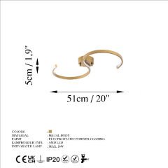 Aydinlatmadunyam Plafonyer Gold Es-13584