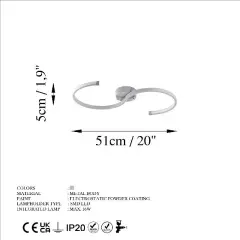Aydinlatmadunyam Plafonyer Grey Es-13585
