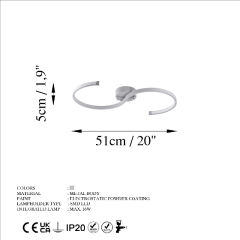 Aydinlatmadunyam Plafonyer Grey Es-13585
