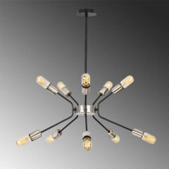 Aydinlatmadunyam Avize BlackNickel Ve-3831