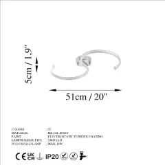 Aydinlatmadunyam Plafonyer Chrome Es-13586