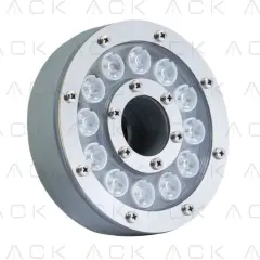 Ack 12W Yesil Led Havuz Yer Armatürü Gri