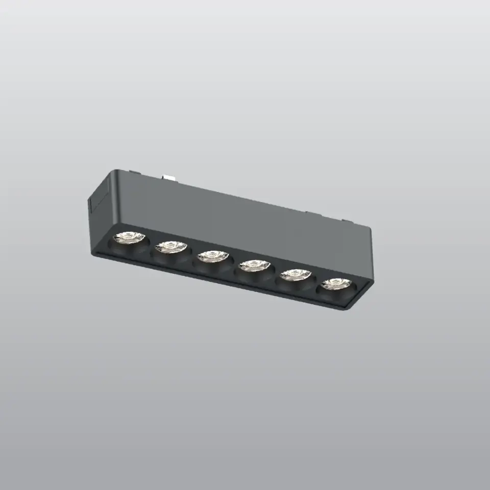 ACK 6W Slim Magnet Ray Armatürü Lensli 12,2Cm 3000K Ip20 Dip Switch Smart Driver Dimli