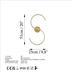 Aydinlatmadunyam Aplik Gold Es-13580