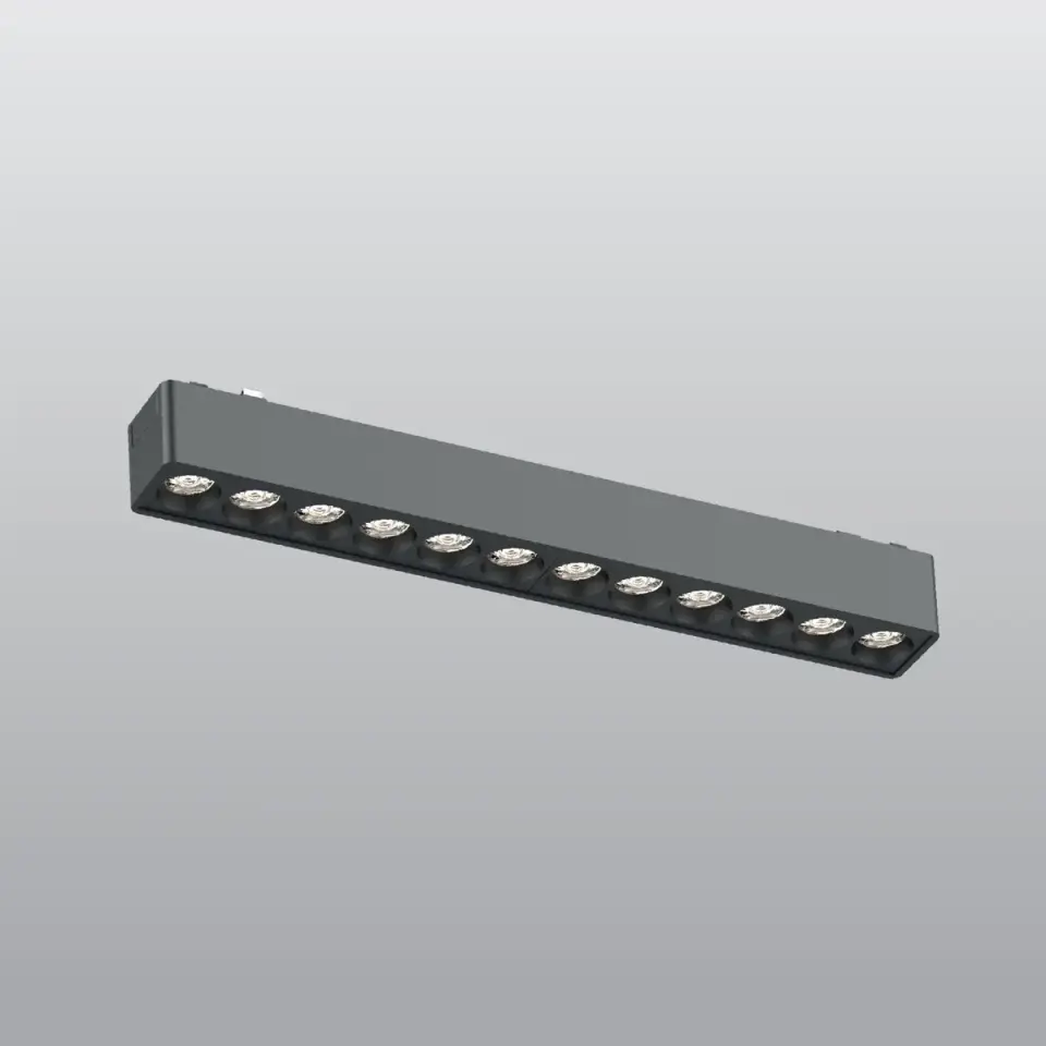 ACK 12W Slim Magnet Ray Armatürü Lensli 23Cm Dip Switch Smart Driver Dimli AD45-02291