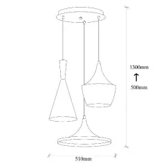 Aydinlatmadunyam Sarkit BlackGold Tom-3556