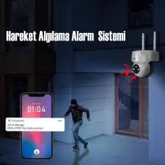 Cata CT-4051 Sensörlü Akıllı Dış Mekan Güvenlik Kamerası