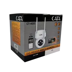 Cata CT-4051 Sensörlü Akıllı Dış Mekan Güvenlik Kamerası