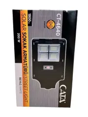 Ct-4640 200w Solar Sokak Armatürü Cata Beyaz Işık