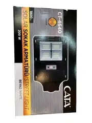Ct-4640 200w Solar Sokak Armatürü Cata Beyaz Işık