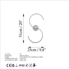 Aydinlatmadunyam Aplik Grey Es-13581