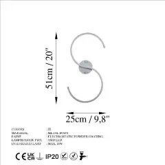 Aydinlatmadunyam Aplik Chrome Es-13582