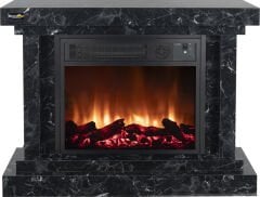 Heatbox Elektirikli Fanli Sömine 3000W Lotus Desenli Bluetooth Ses Efektli