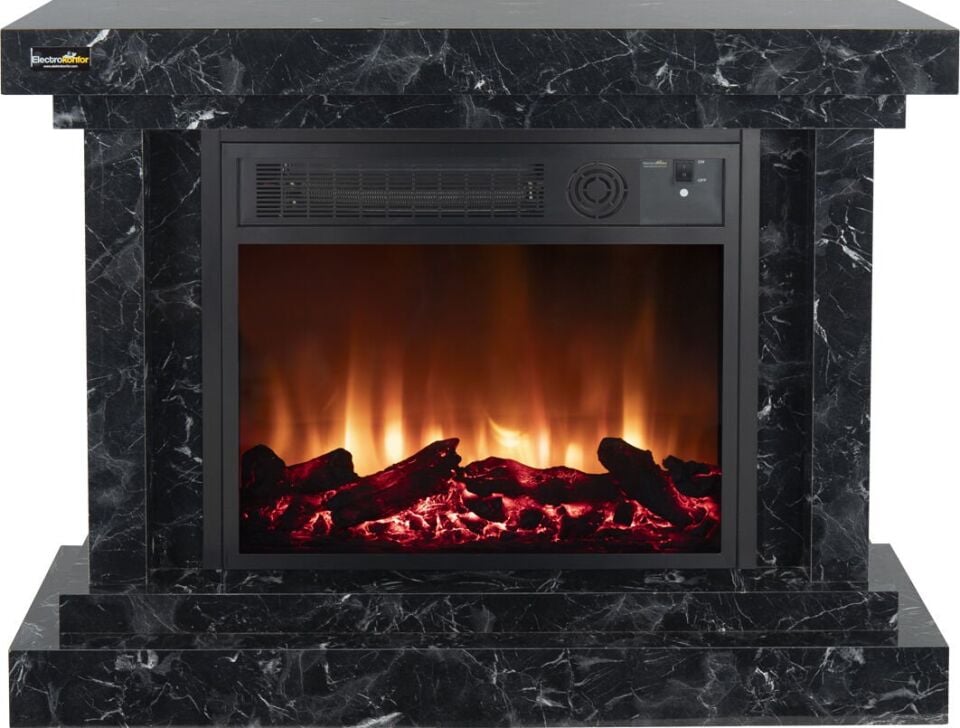 Heatbox Elektirikli Fanli Sömine 3000W Lotus Desenli Bluetooth Ses Efektli