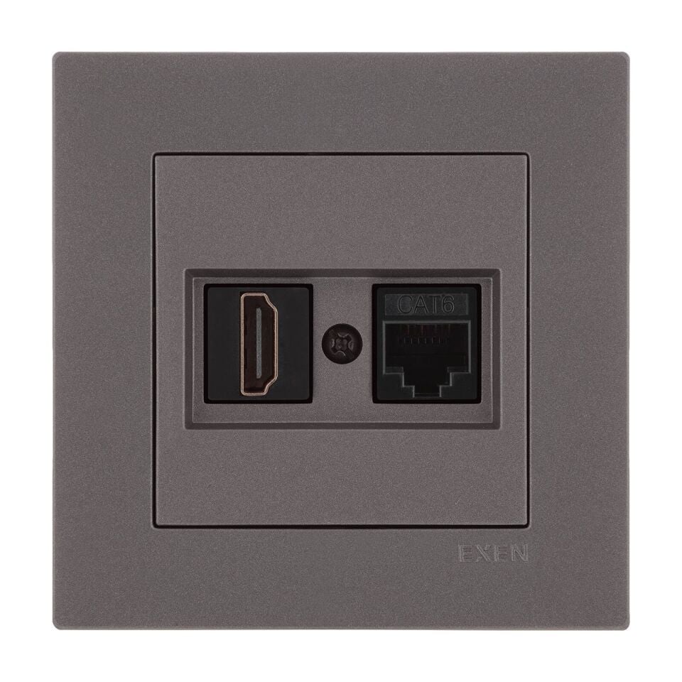 Exen Karell Mocha Hdmi+Data Priz Jakli Komple Takim