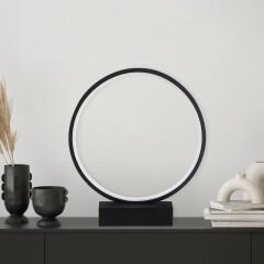 Aydinlatmadunyam Masa Lambasi Black Halka-13307