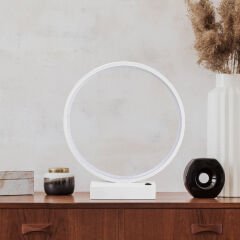 Aydinlatmadunyam Masa Lambasi White Halka-13308