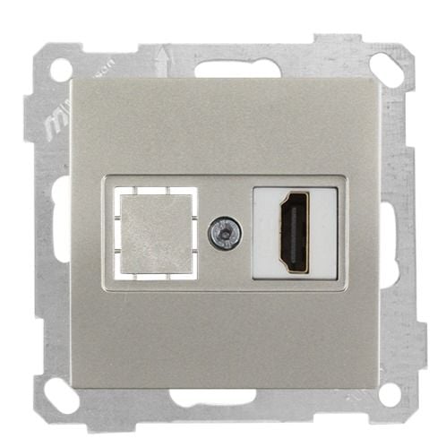 Mutlusan Mek+Tuş Data Prizi 1*Hdmı Titanyum - 2100 457 0183