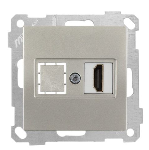 Mutlusan Mek+Tuş Data Prizi 1*Hdmı Titanyum - 2100 457 0183
